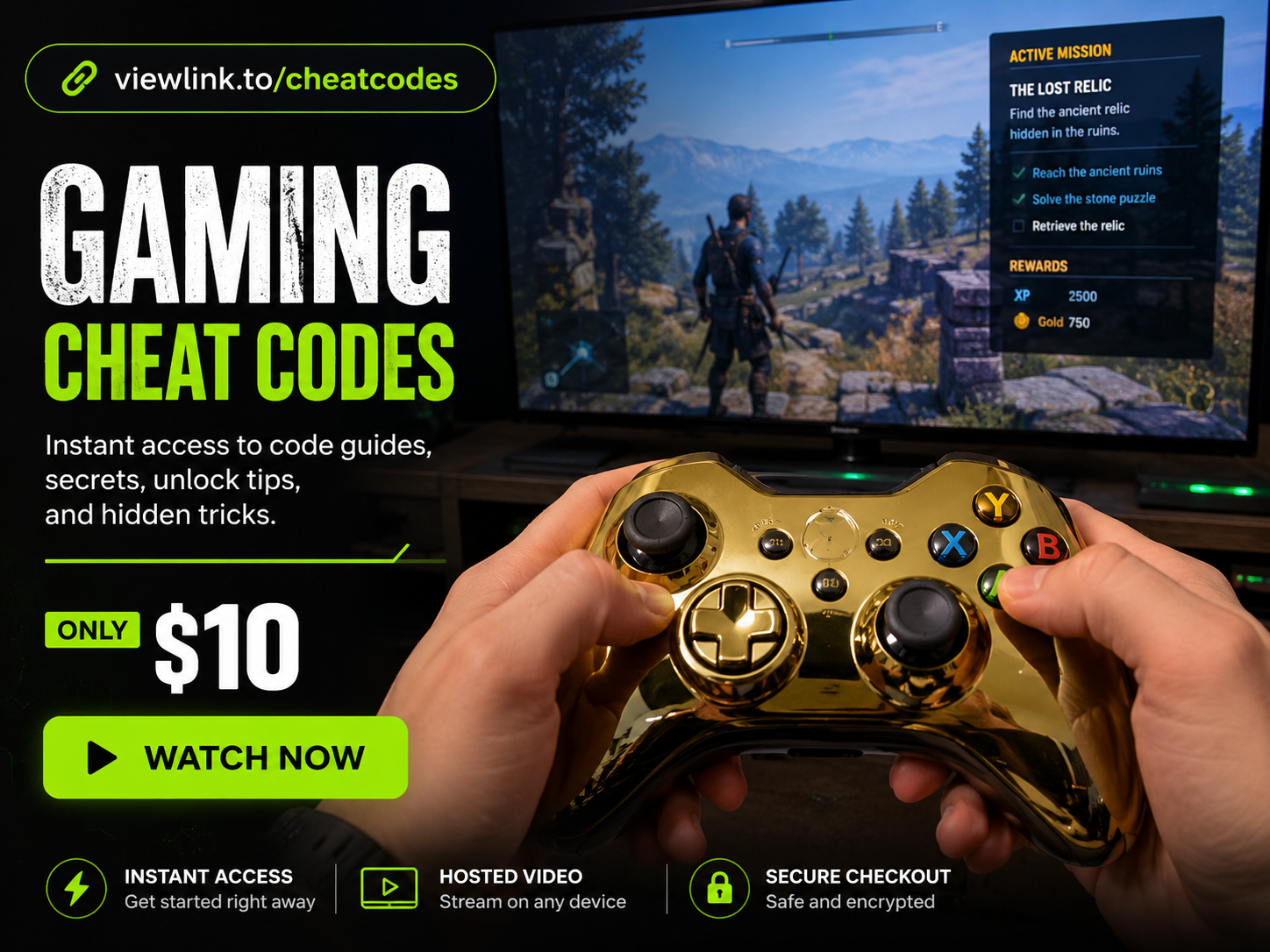 Gaming cheat codes video money link example